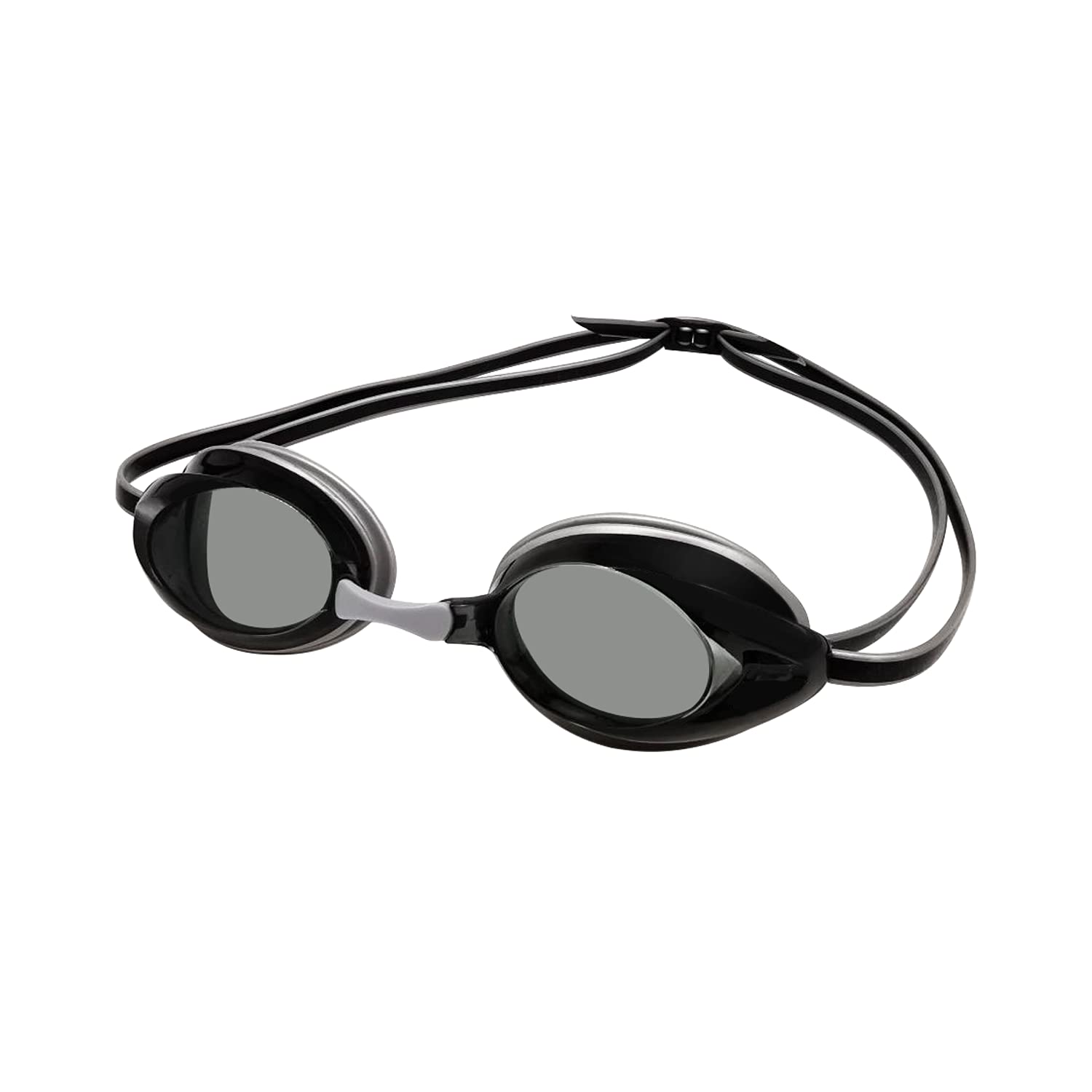 Amazon Basics Unisex-Adult Swim Goggles Silver Coloured