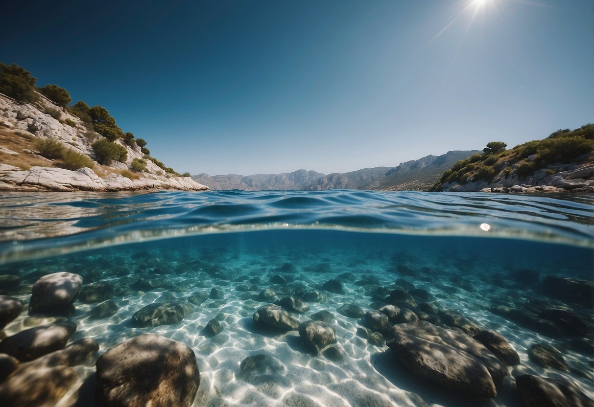 Crystal clear waters of Greece and Croatia, with pristine beaches and vibrant marine life, offer the cleanest seas for open water swimming in Europe
