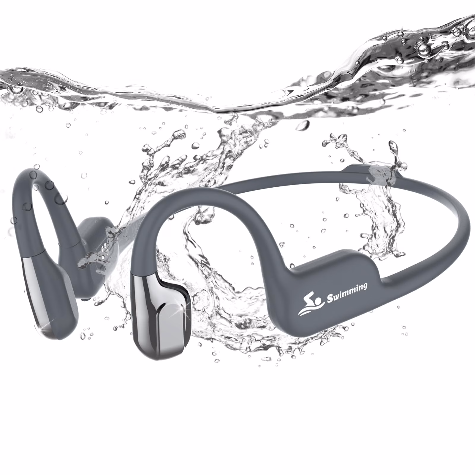 Monodeal Bone Conduction Headphones, swimming headphones, IP68 Waterproof Bluetooth 5.4, Bone Conduction Headphone Swimmingwith 32GB MP3 Player Memory, Open-Ear Headphones…
